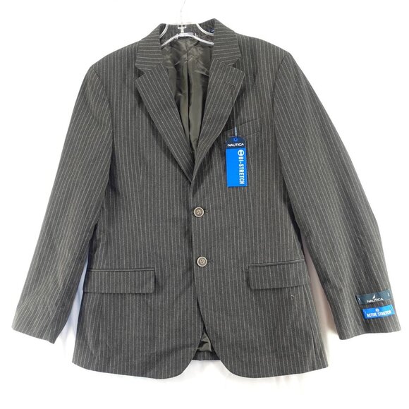 Men's NAUTICA Active Stretch Blazer Suit in Gaff Grey size 36S NWT - Picture 2 of 10